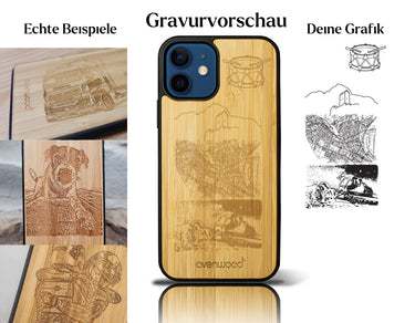 INDIVIDUELL iPhone 12 Bambus-Kunststoff